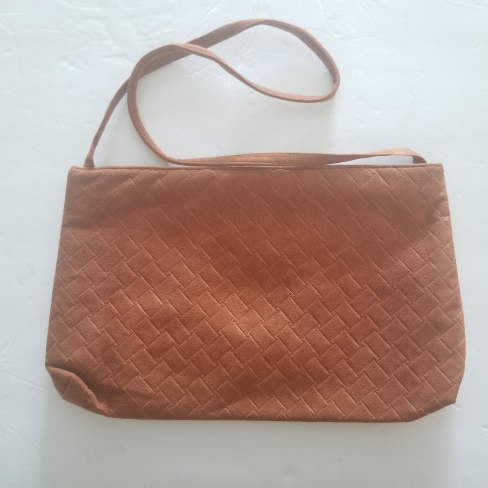 Vintage Reva Ultra Suede shoulder clutch bag